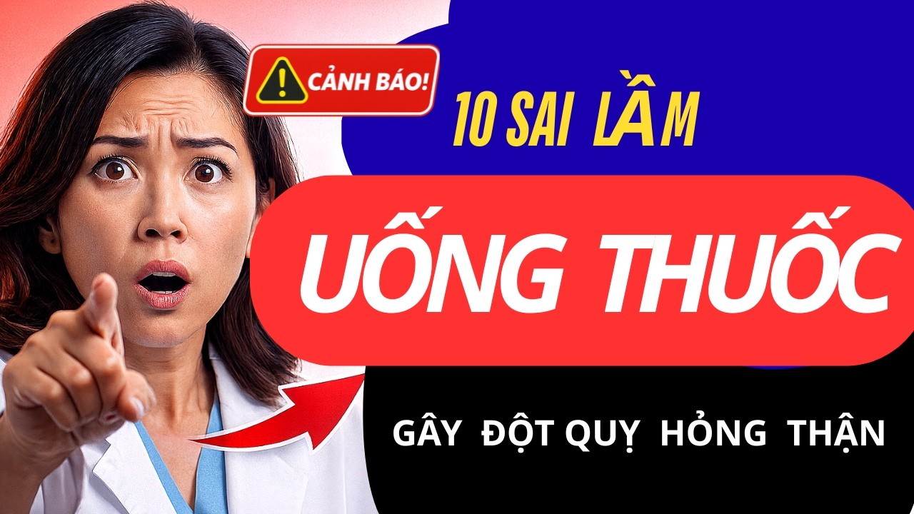 10 Sai Lầm Uống Thuốc dễ Gây Đột Quỵ Thận Hỏng