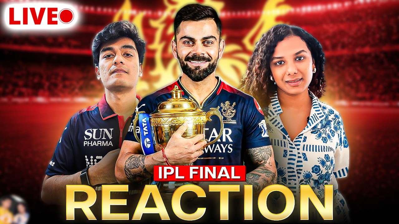 LIVE RCB v GT - IPL FINAL 2026 REACTION