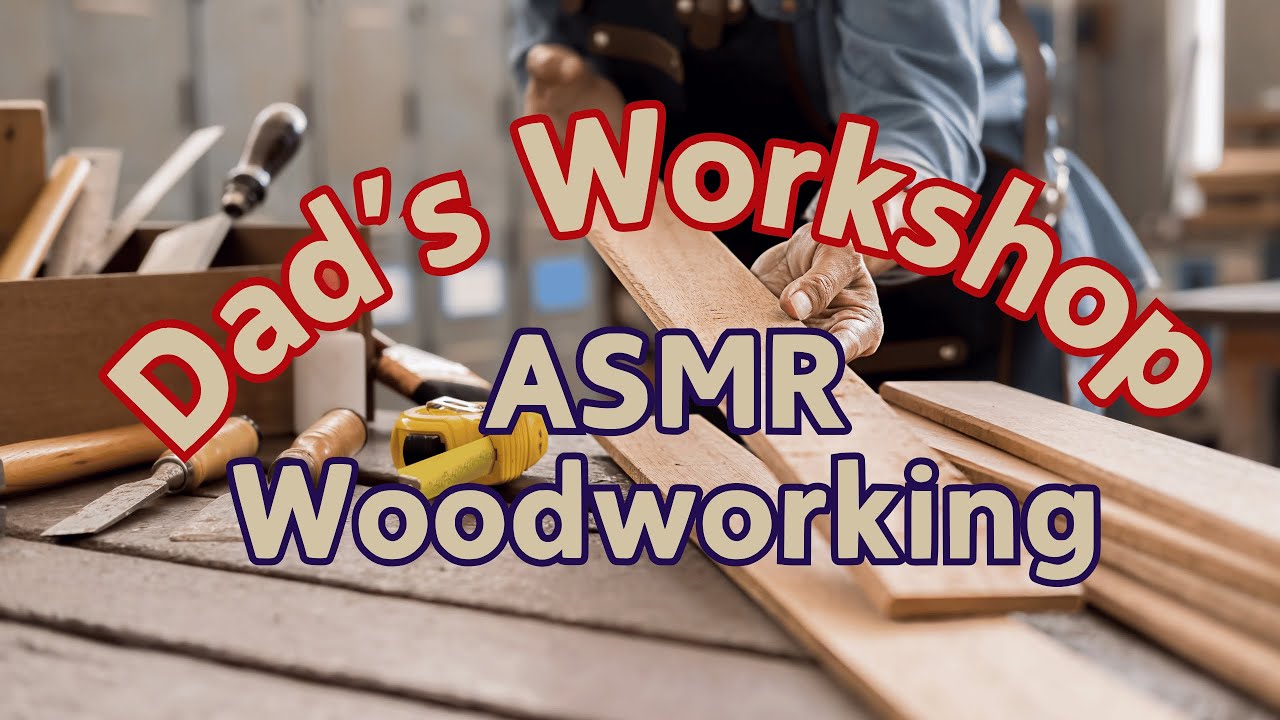 ASMR Woodworking: Building a Classic 2x4 Workbench Seat in Dad’s Workshop Sound and visual