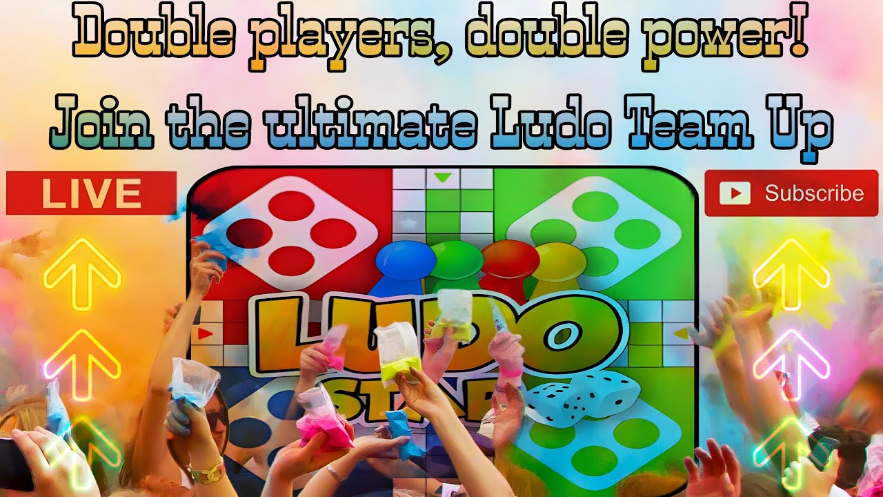 live! Double players, double power!Join the ultimate Ludo Team Up ludo star ⭐ #ludoking #yallaludo