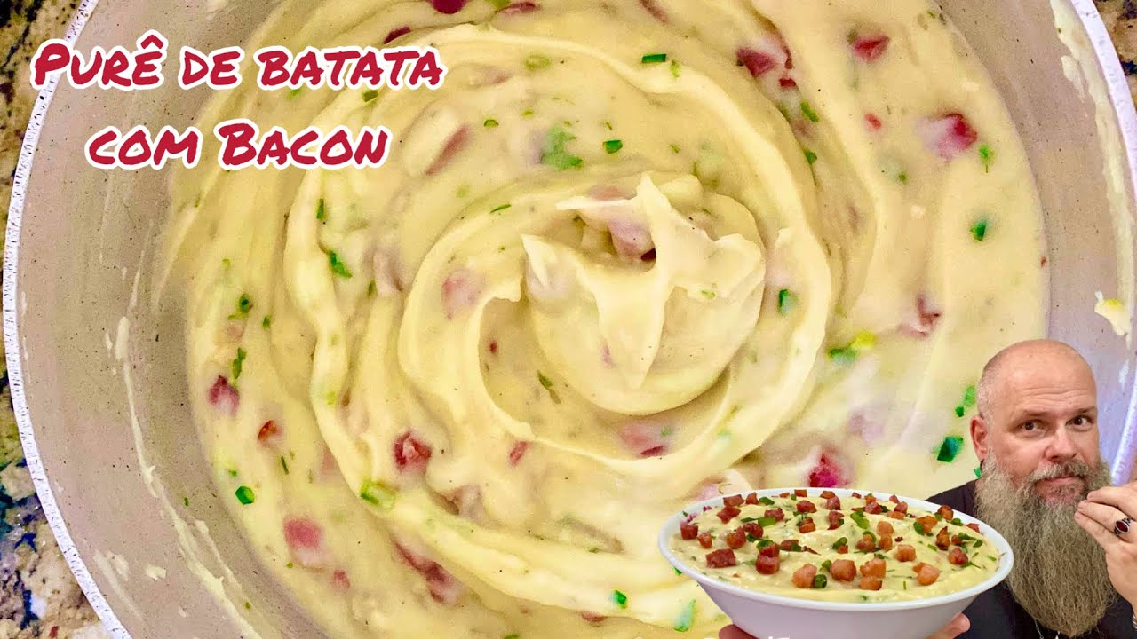 PURÊ DE BATATA COM BACON