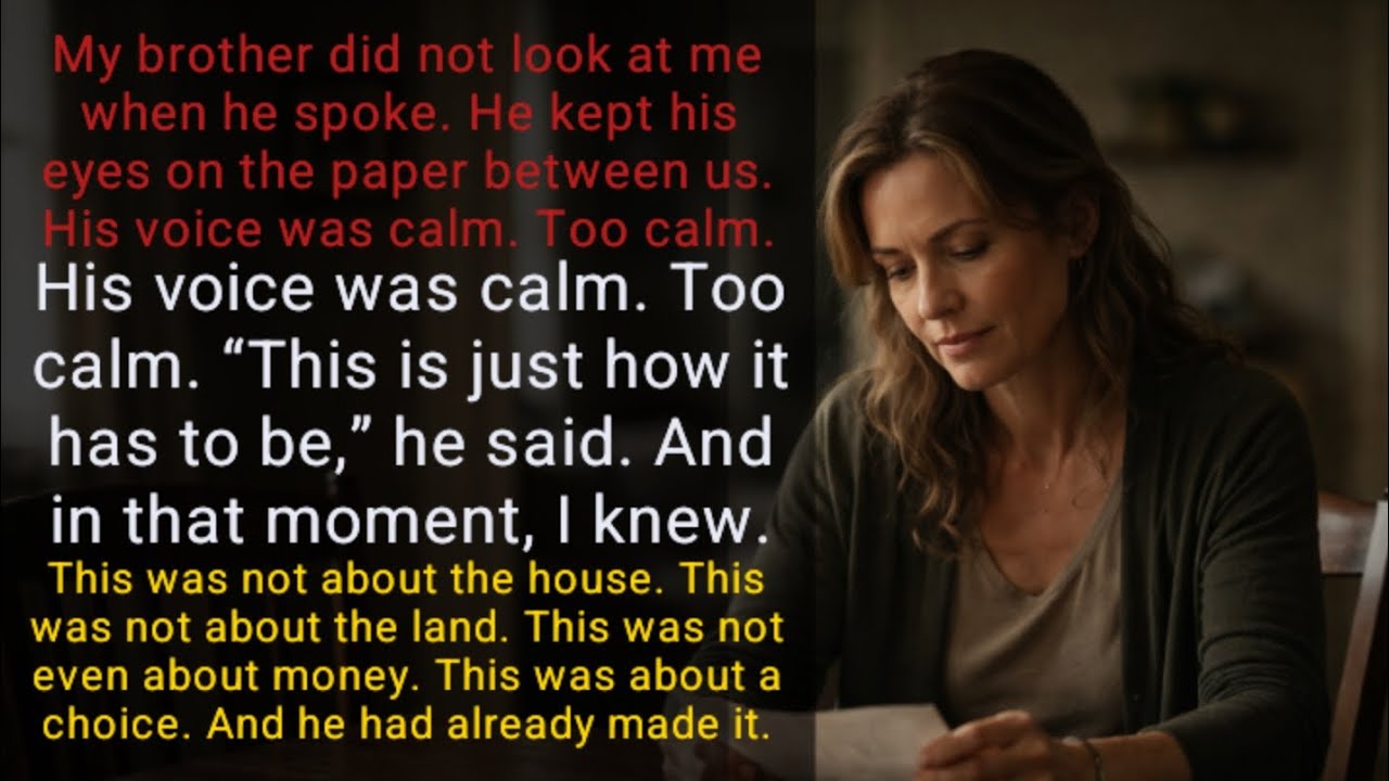 The Day My Brother Chose Money Over Our Family#emotionalstory#storytime#narration#familydrama#realif