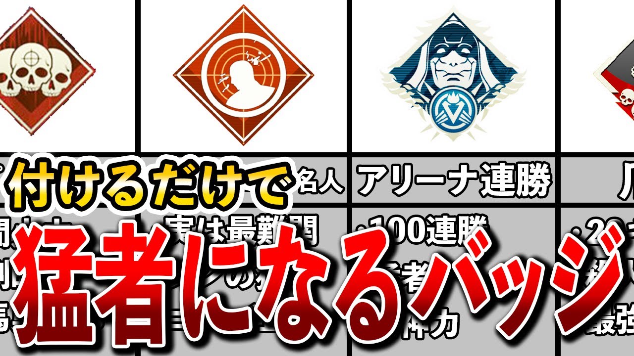 【Apex】つけるだけで猛者に見える最強バッジ総まとめ
