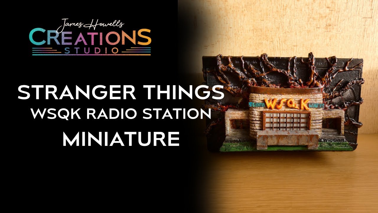 Making a Stranger Things WSQK Radio Station miniature