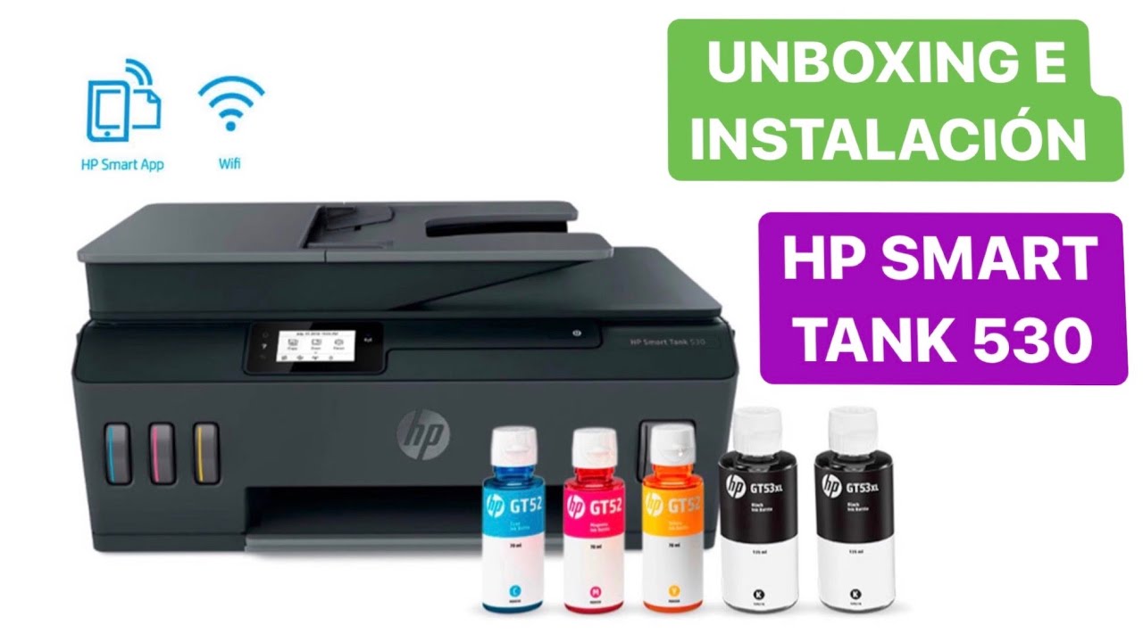 HP SMART TANK 530 UNBOXING E INSTALACION