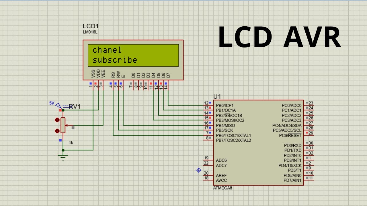 LCD Interfacing with AVR/LCD 16*2 Interfacing with Microcontroller
