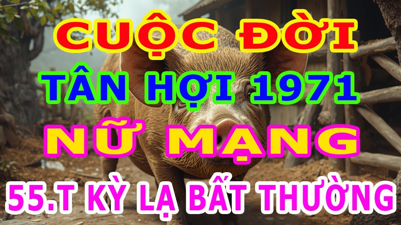 Tử Vi Trọn Đời Nữ MẠNG Tuổi Tân Hợi 1971  - Từ 55 Tuổi Về Sau Như Thế Nào May Mắn Nào Đang Chờ Đón