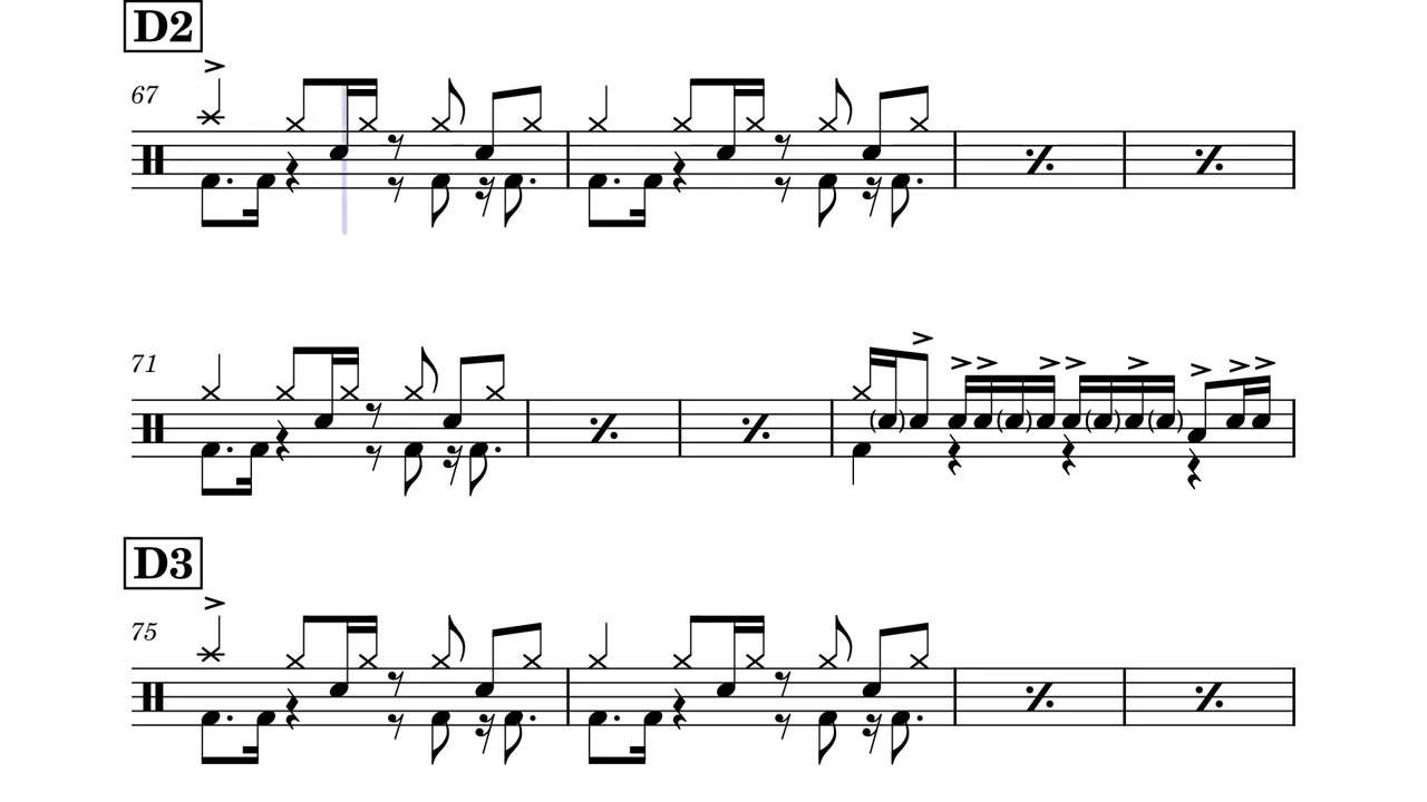 Turbo - Cory Wong & Dirty Loops (Drum Sheet)