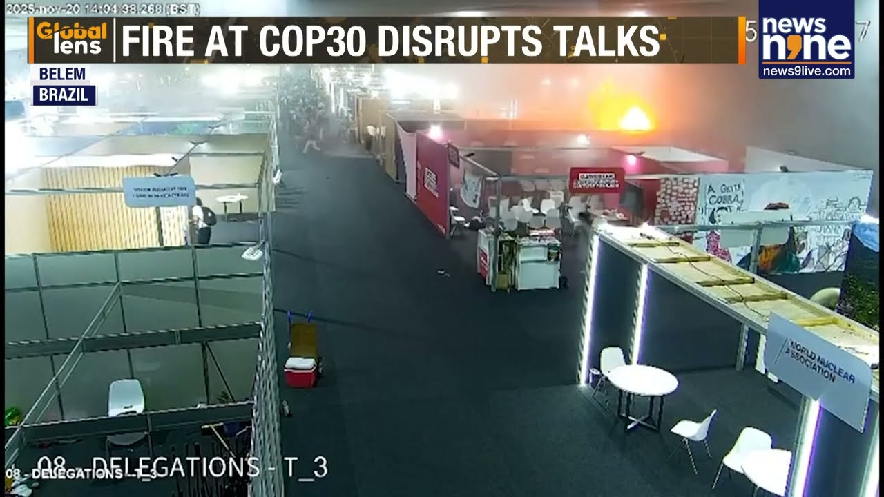 COP30 Evacuated After Fire At Belem Venue; No Serious Injuries Reported | News9