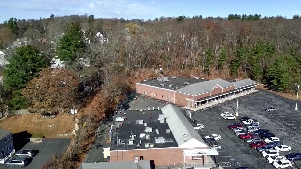 Whitinsville, MA: A Charming New England Town from Above