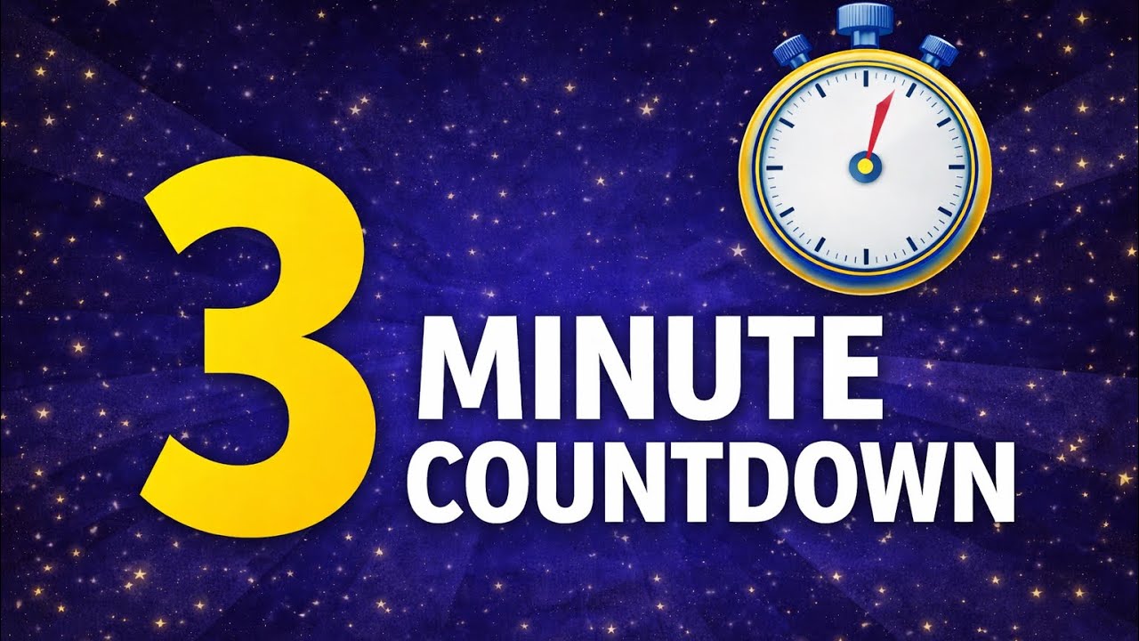 3 Minute Timer | Classroom Countdown Timer