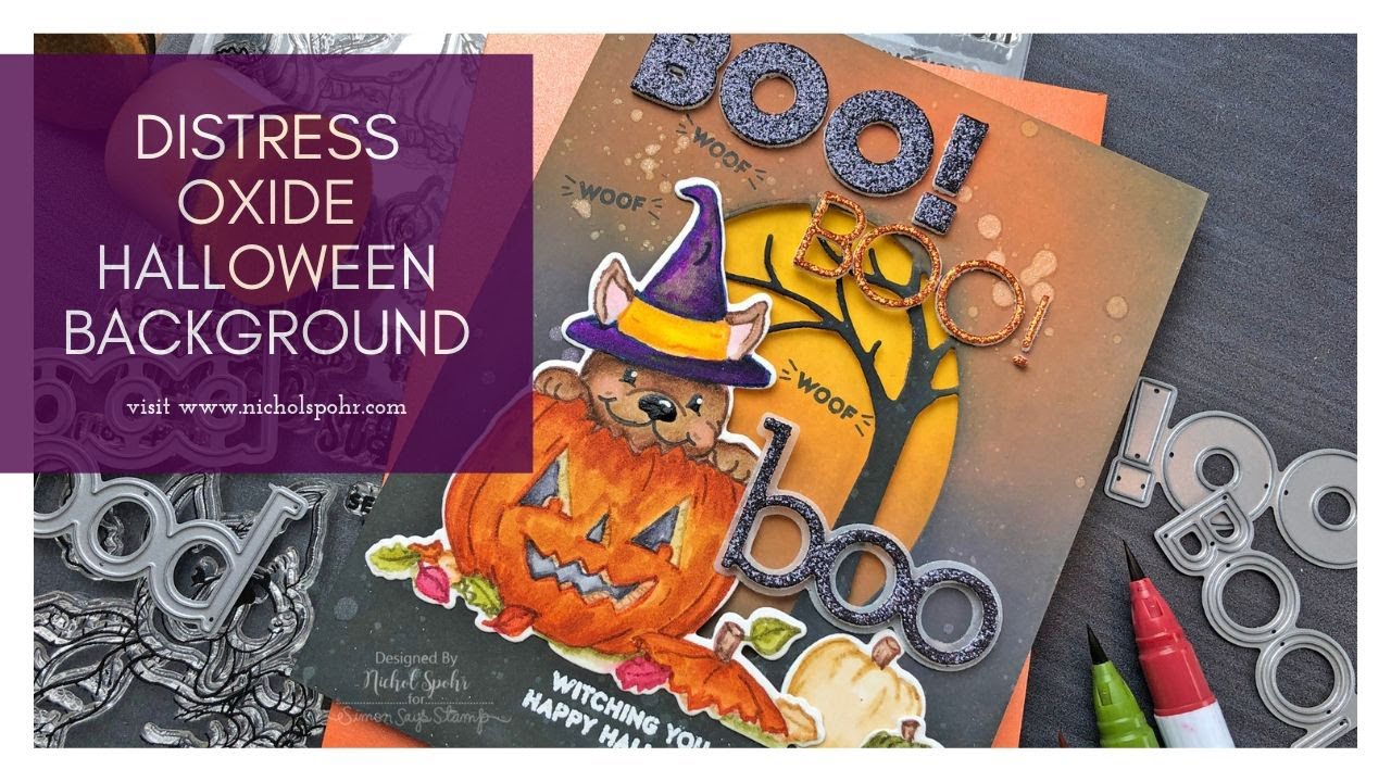 Distress Oxide Halloween Background (Simon Says Stamp STAMPtember)