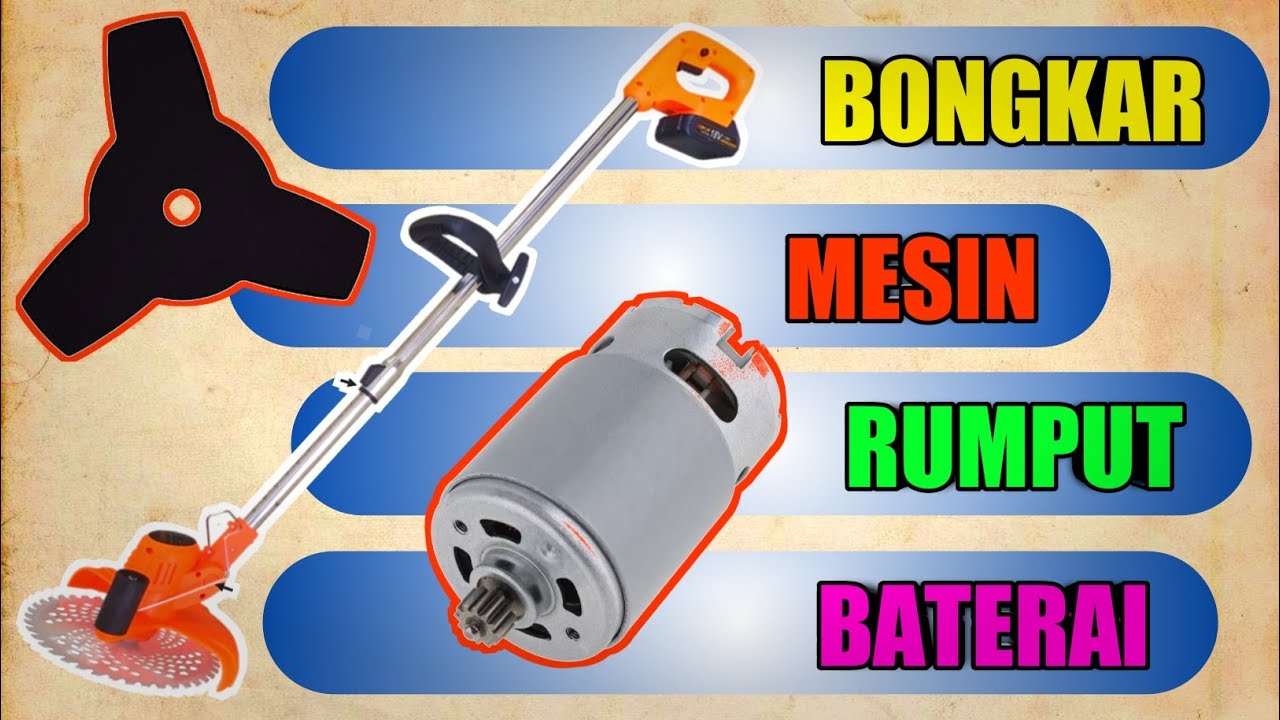 Cara Bongkar Mesin Rumput Baterai - Xenon CDGT800