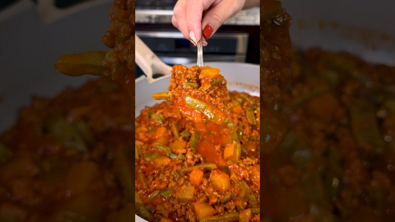 Picadillo con Nopales y Papas Nopalitos con Chile Rojo #shorts