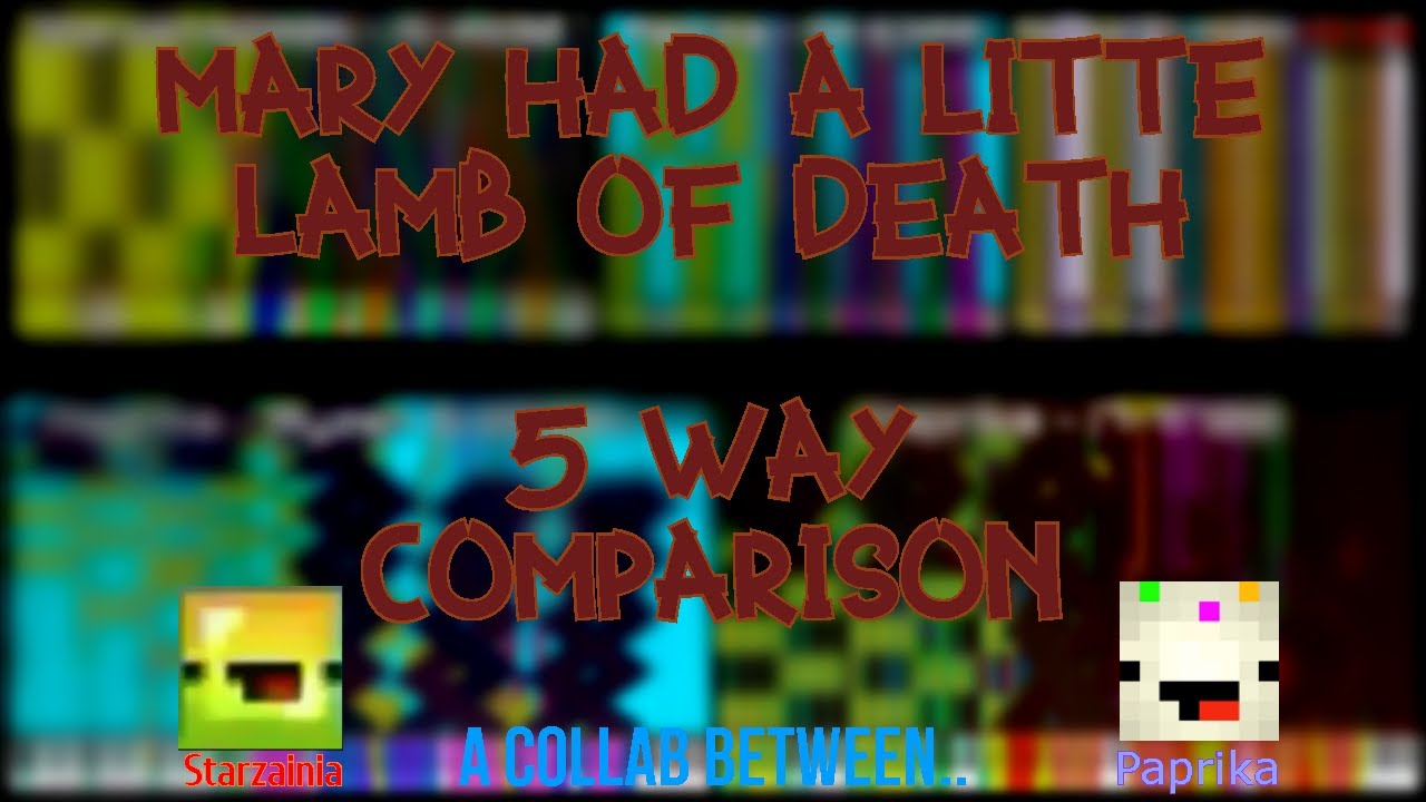 [Black MIDI Comparison] Mary Had A Little Lamb of DEATH 12.3 Million | 5 Way Comparison