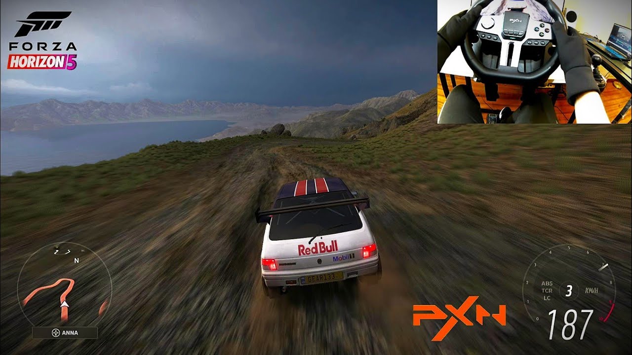 Peugeot 205 Rallye 1991 Tuned Downhill rally / PXN V9 GEN 2 with shifter / Forza Horizon 5 Gameplay