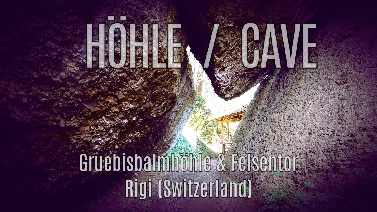 Gruebisbalmhöhle und Felsentor auf der Rigi (Switzerland)