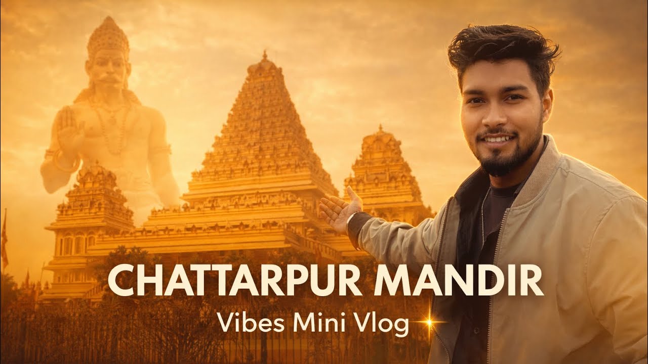 CHATTARPUR MANDIR Delhi 🙏 | Vibes Mini Vlog ✨ | Spiritual & Cinematic