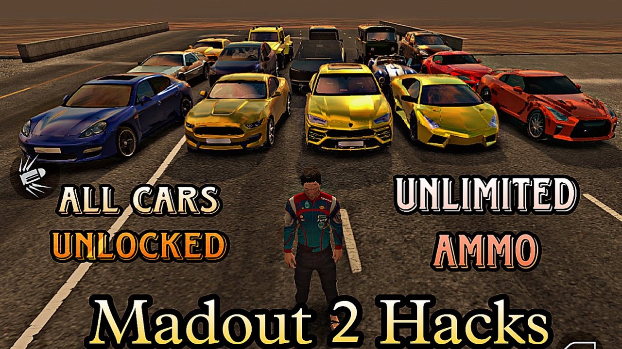 Madout 2 Hacks new mod menu All cars unlocked unlimited bullets infinite health chinese /russian mod