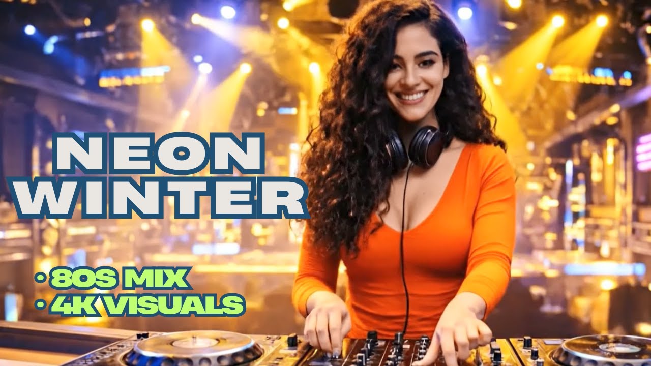 Neon Winter Disco • Love Songs for Lonely • 80s Retro Synthwave • 80s Mix • 4K Visuals