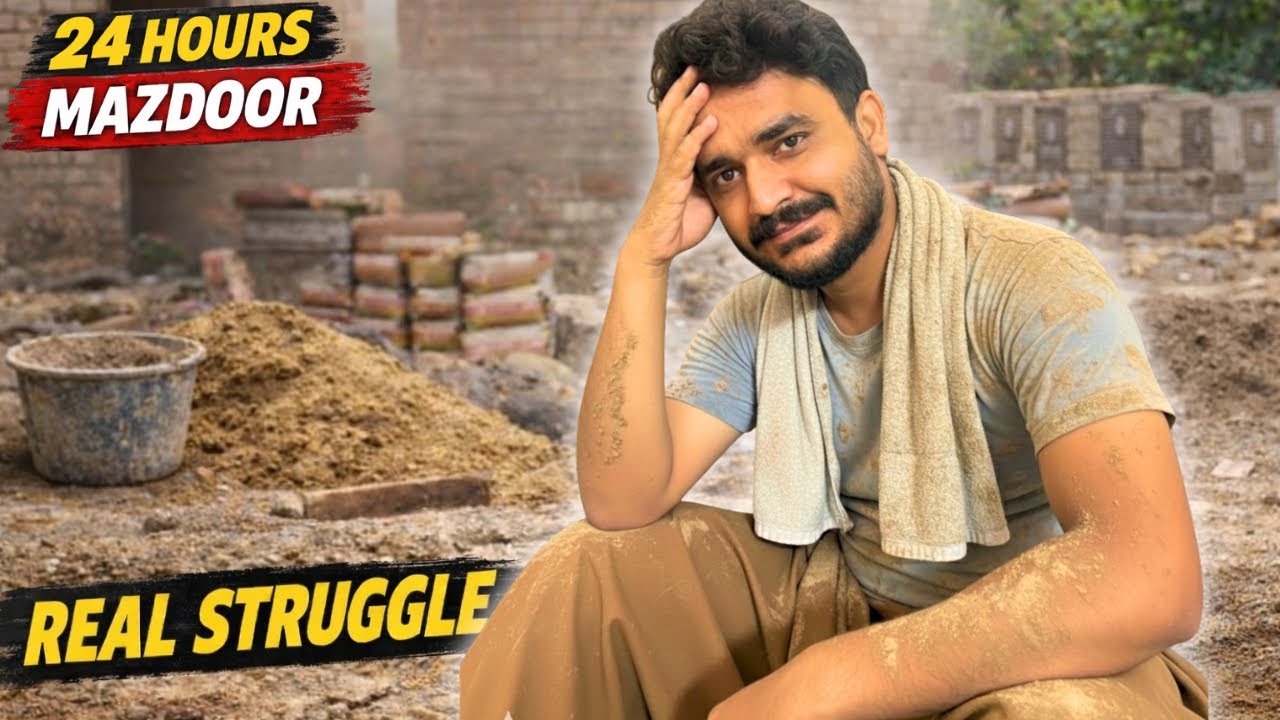 Aaj Main 24 Ghantay Ke Liye Mazdoor Bana 😓 | Real Struggle Vlog