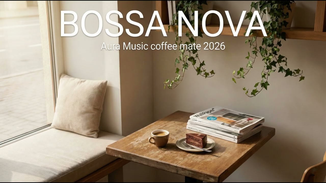 Bossa Nova with Cafe Music for Chilling☕ | 1-Hour Relaxation Music | 一杯咖啡一份蛋糕 | 享受下午茶時光 | 讀書和工作