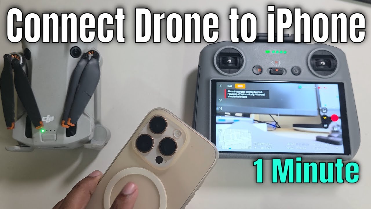 How to transfer files from drone to iPhone | Connect DJI drone to iPhone