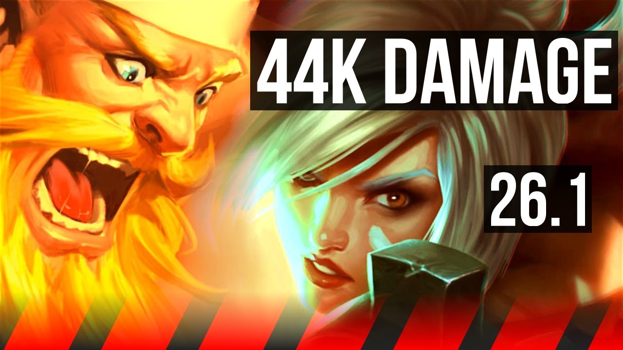 OLAF vs RIVEN (TOP) | 44K damage | KR Diamond | 26.1