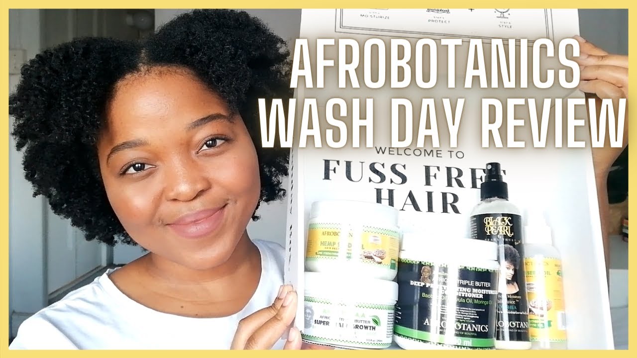 AFROBOTANICS WASH DAY BOX REVIEW | NATURAL HAIR CO | SOUTH AFRICAN YOUTUBER