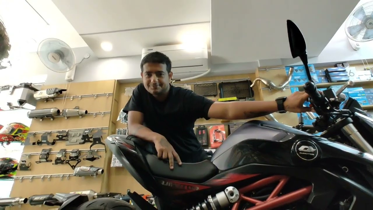 Delhi's 1st SRK 400 with full system exhaust ___ SRK 400 modification