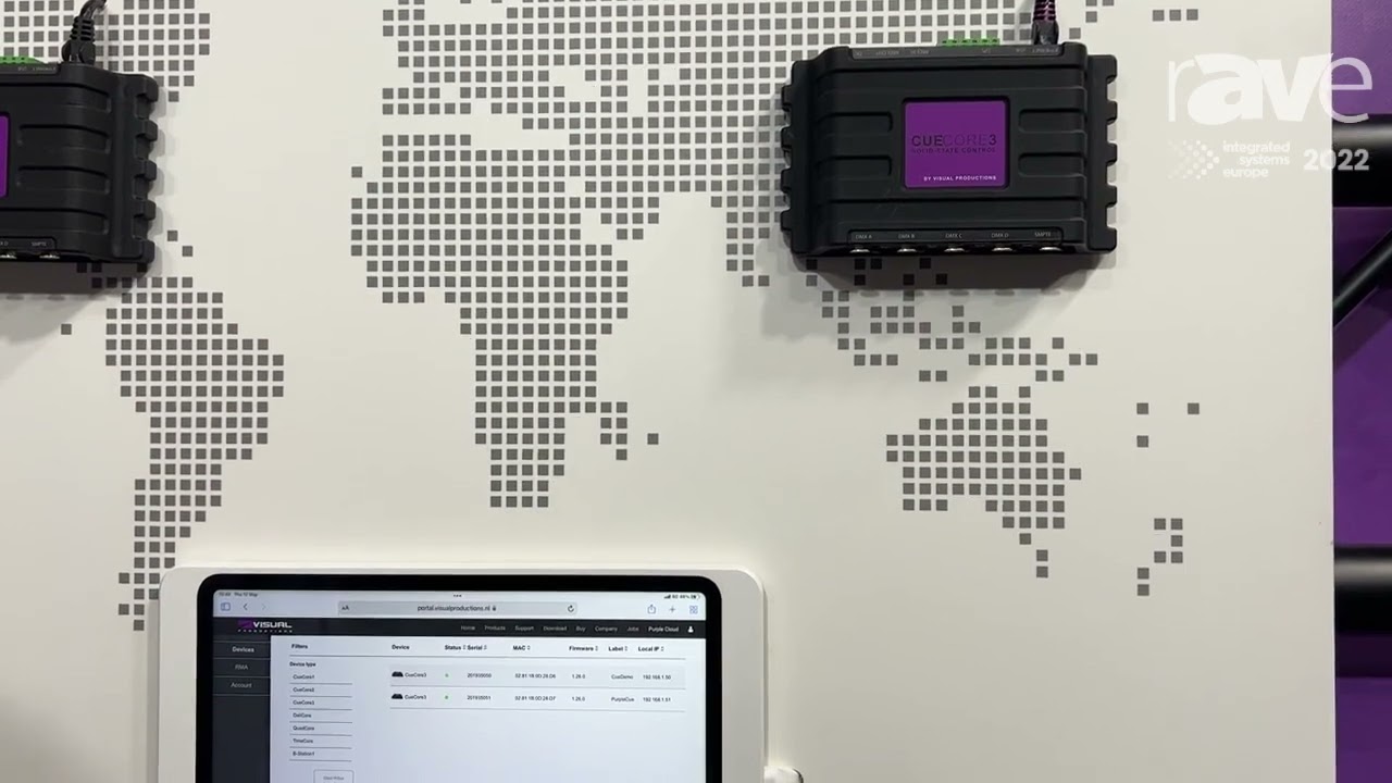 ISE 2022: Visual Productions Intros Cuecore3 DMX Controller, Remote Monitoring Through Purple Cloud