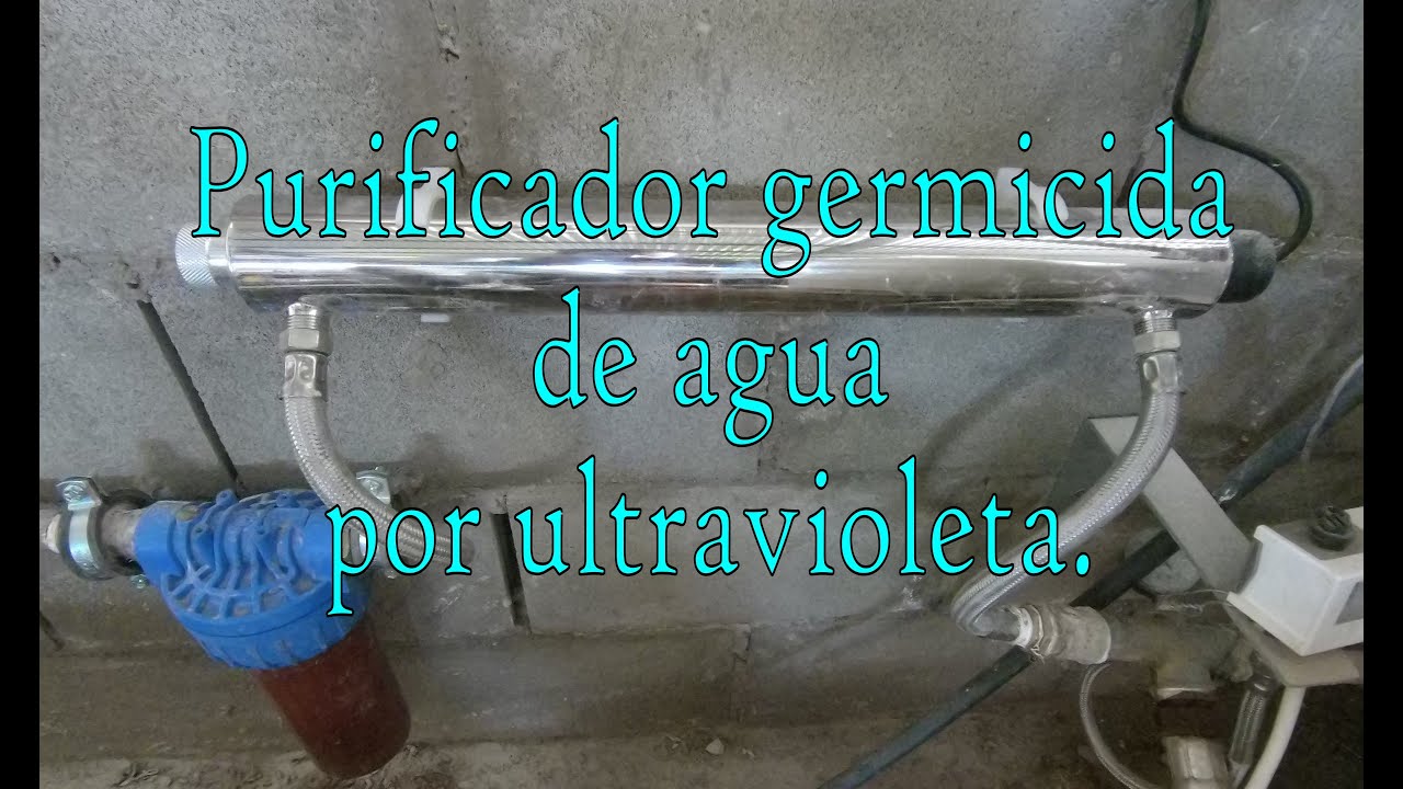 Purificador germicida de agua por rayos ultravioleta
