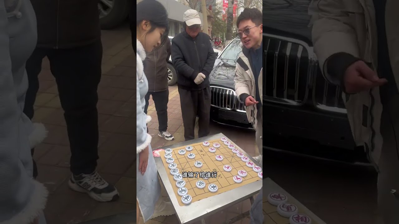 Lưỡng chiếu khó thoát. 小芳把宝马车赢走了？！ 小芳弃车绝杀# 中国象棋 
