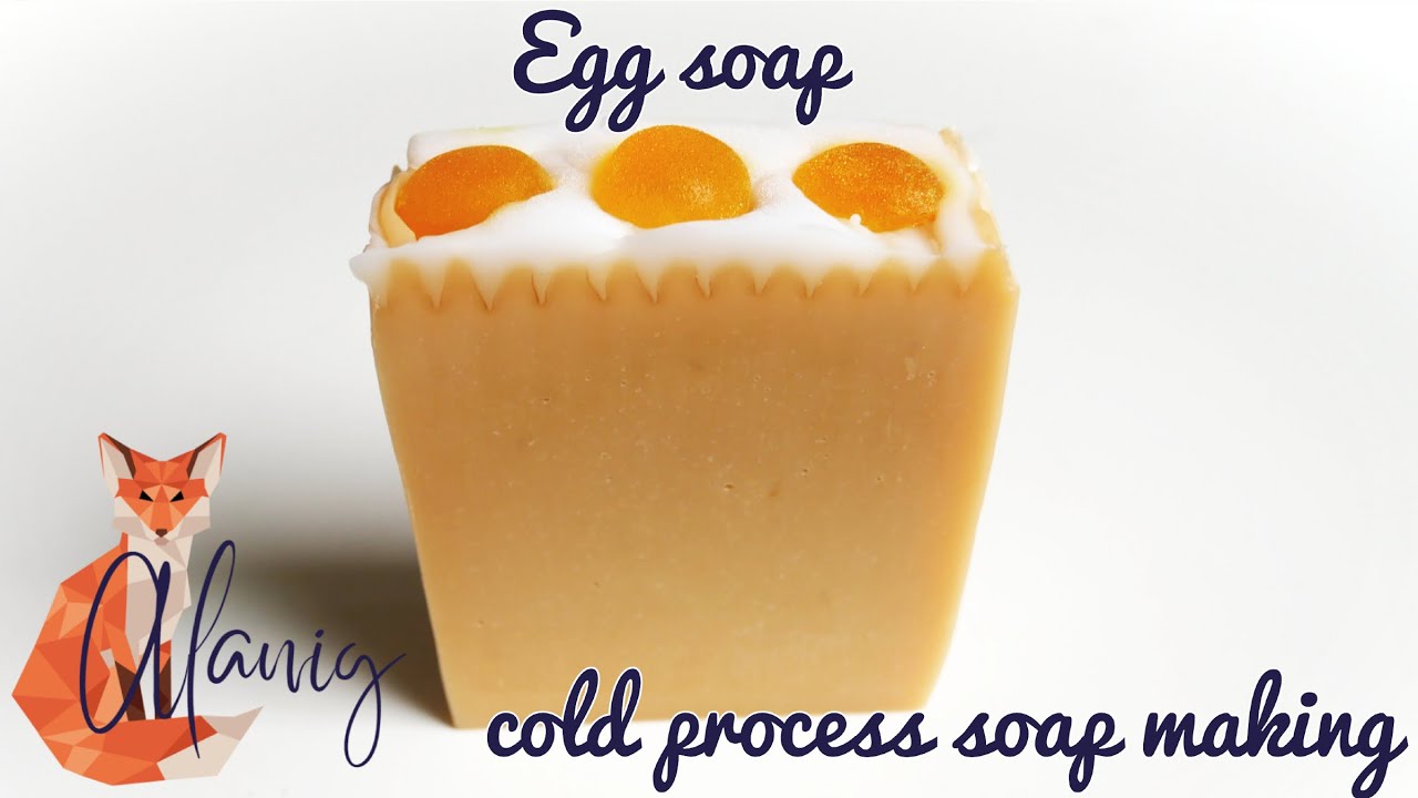 (eng) Egg soap - Cold process soap making