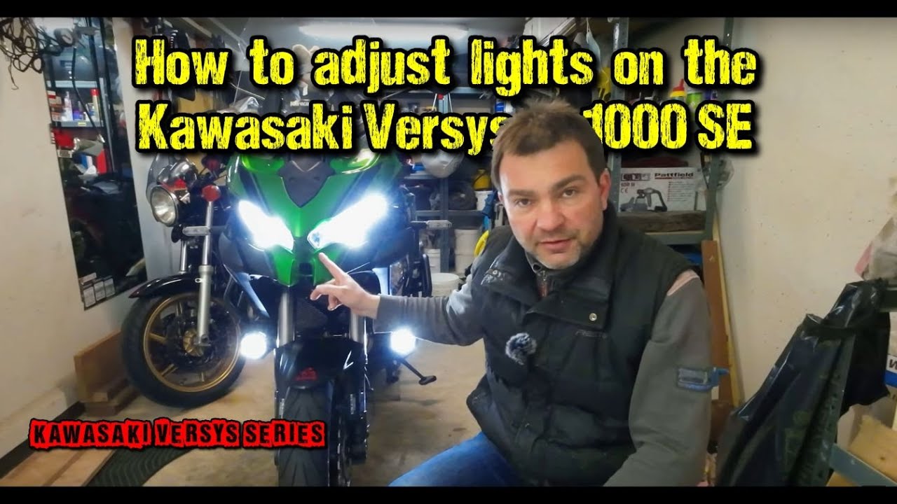 Как отрегулировать фары на Kawasaki Versys 1000 gen3 2019-2023 гг.