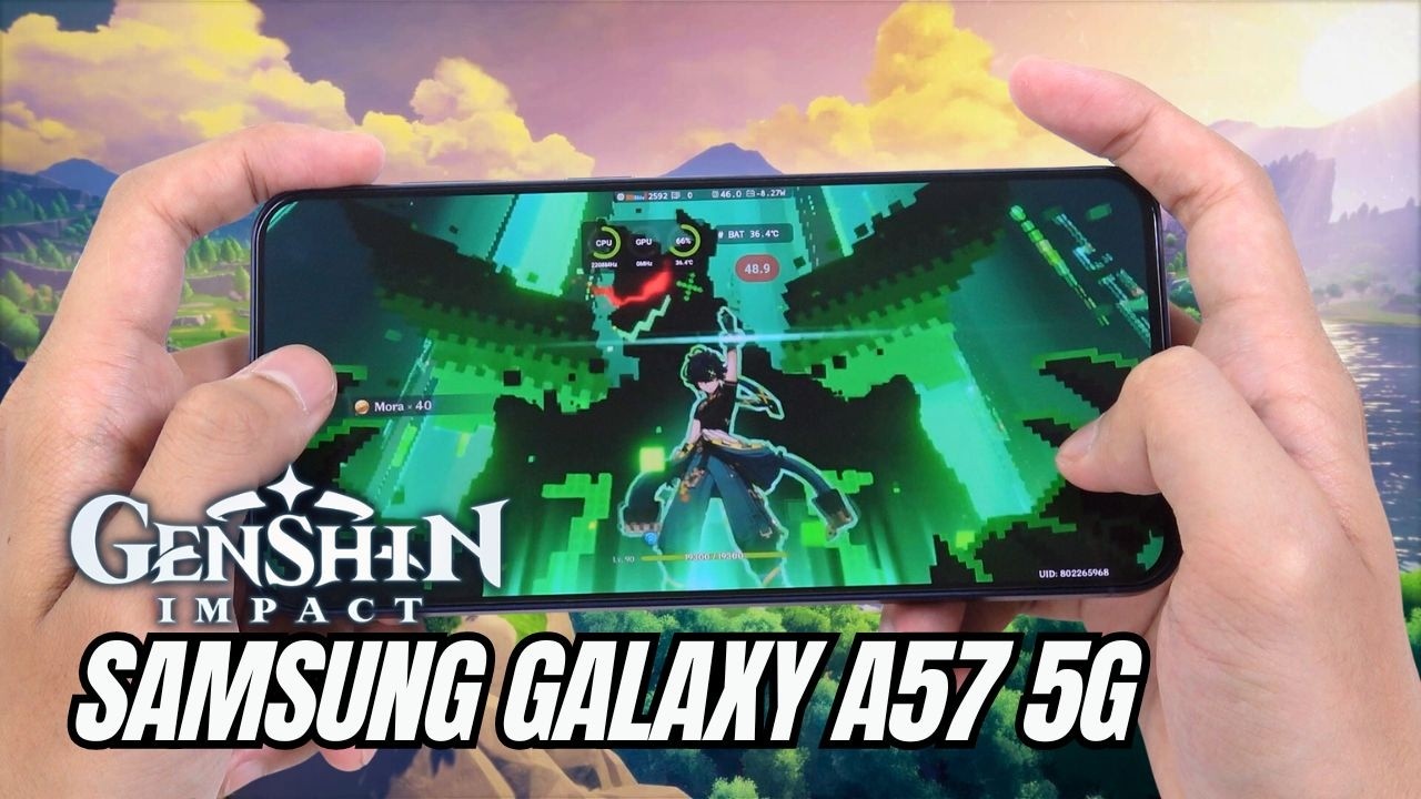 Samsung Galaxy A57 5G Test Game Genshin Impact Max Graphics | Exynos 1680
