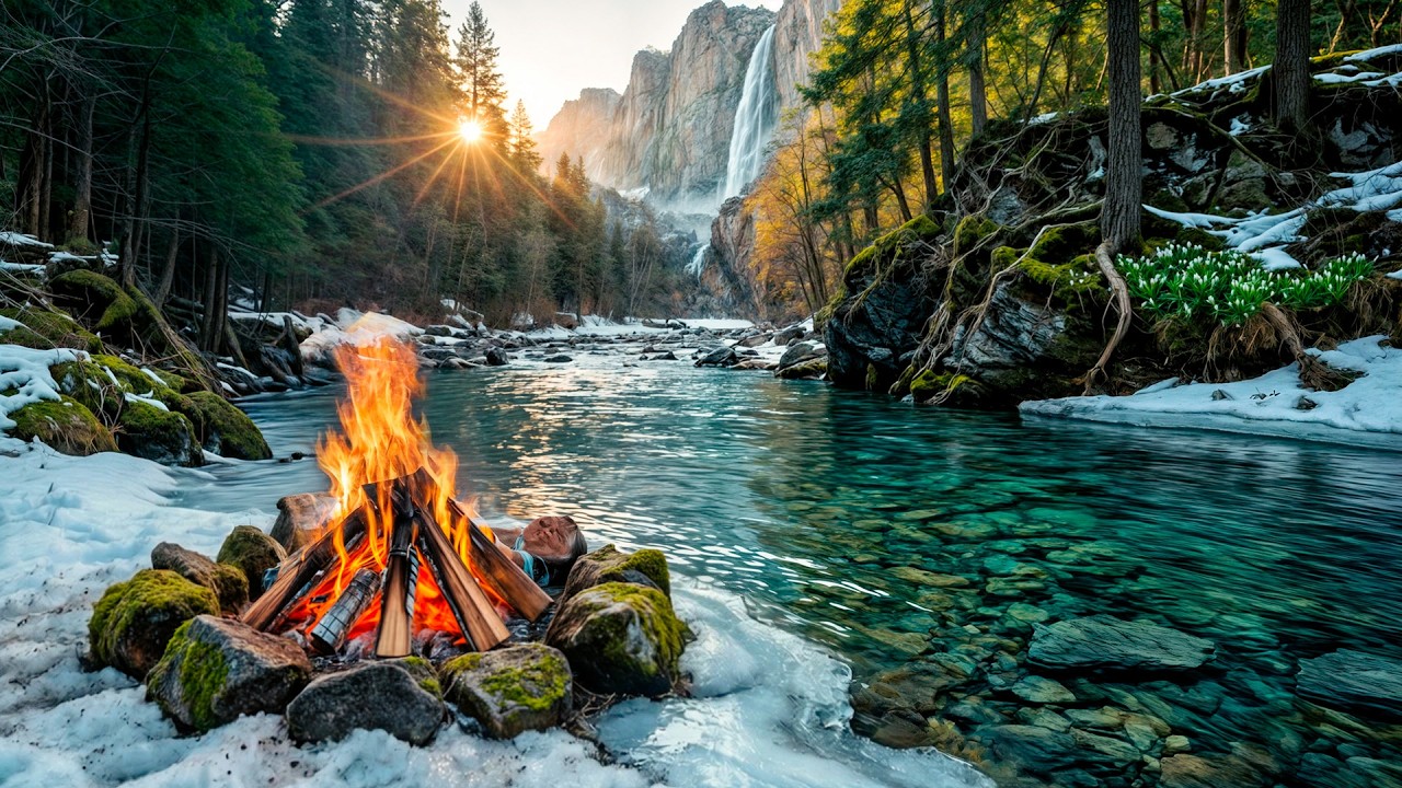 You Are Resting by a Crystal Clear Stream 🔥 Surrounded by Pines and the Sound of Falling Water