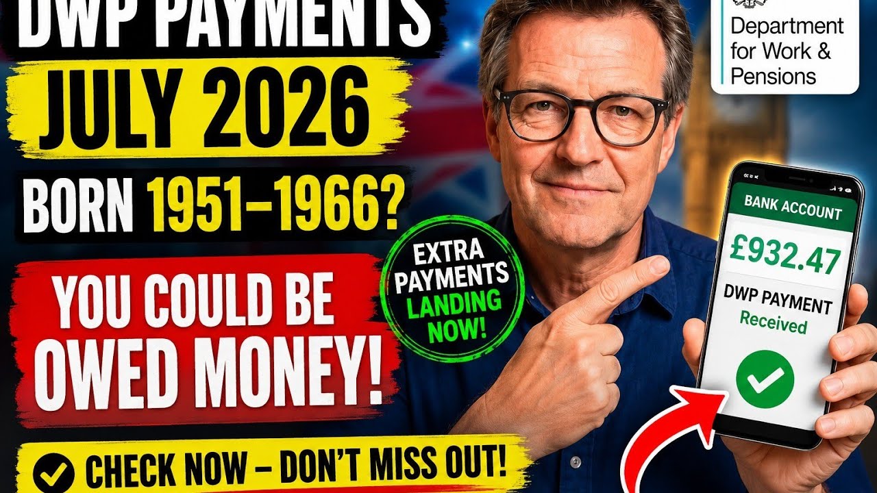 DWP Confirms Extra July 2026 Payments &mdash; Born 1951&ndash;1966? Check If You Qualify