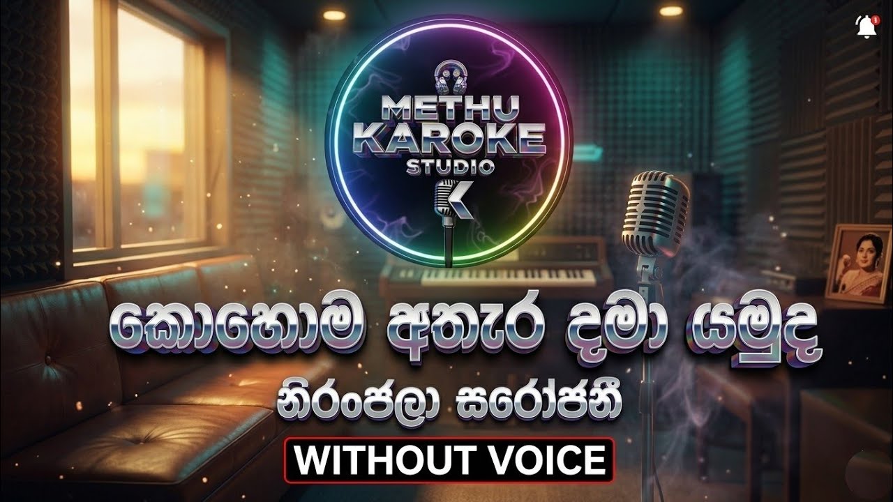 Kohoma athara Karaoke / කොහොම අතැර / Niranjala  Sarojini #withoutvoice #lyrics #karaoke #songs 