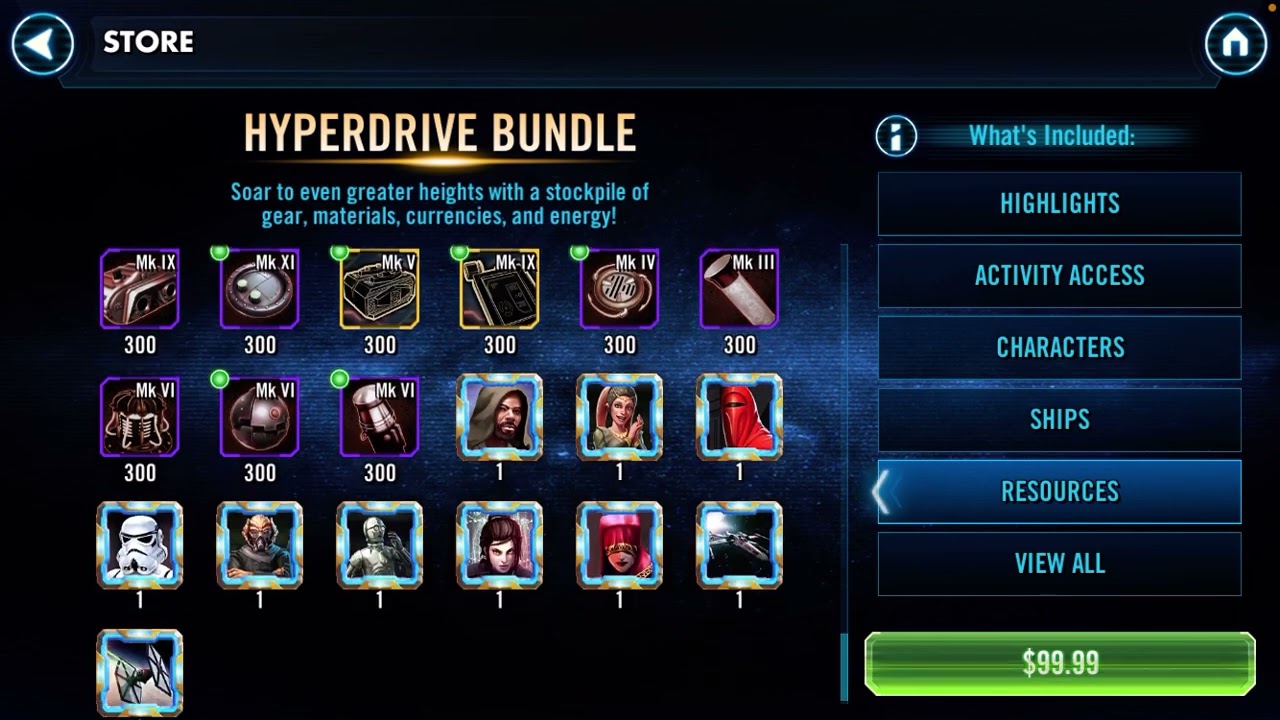 Стоит ли покупать комплект Hyperdrive? - SWGOH