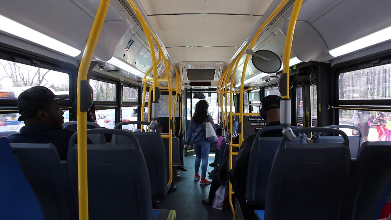 Onboard 2015 New Flyer XD40 #7483 on the B41