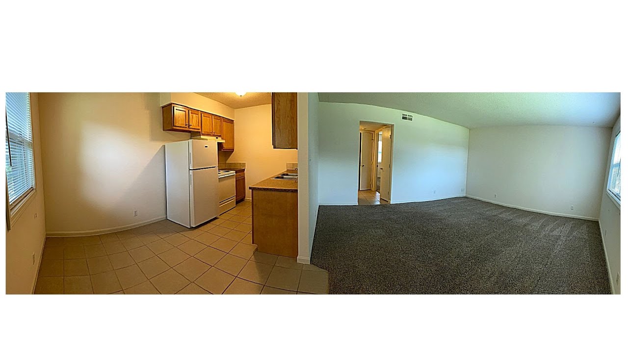 Evansville, IN Westwood Apartments - 2 bdrm 1 bath, c/a, living room on right