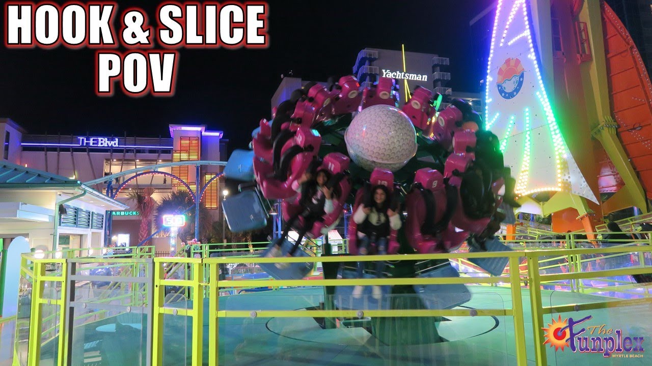 Hook & Slice POV (4K 60FPS), Funplex Myrtle Beach SBF Visa Reverse Time | Non-Copyright