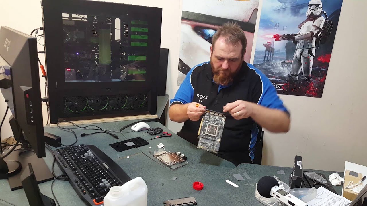 AMD R9 Fury X EK WaterBlock And Backplate Installation