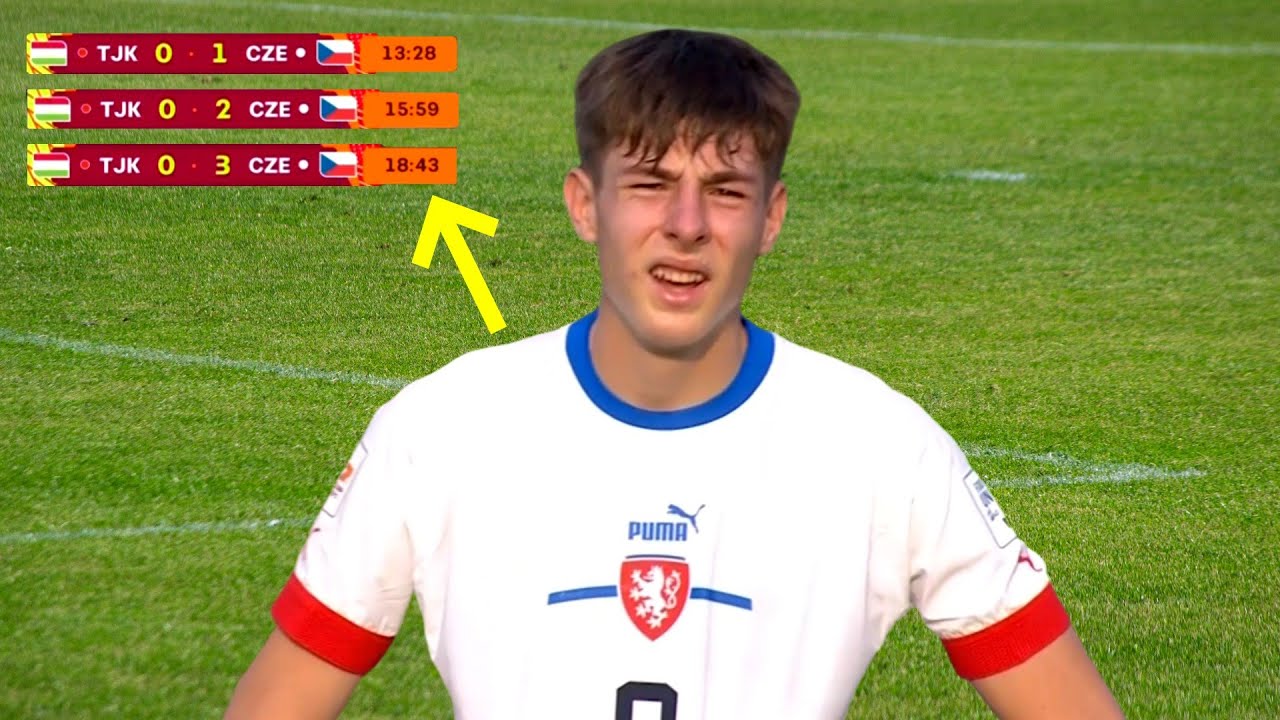 &Scaron;krkon 🇨🇿 | 7-Minute Hattrick! ⚽🔥 | Czech Republic U17 vs Tajikistan | U17 World Cup 2025