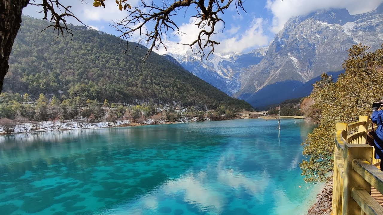 Blue Moon Valley, an amazing destination in Yunnan, China.