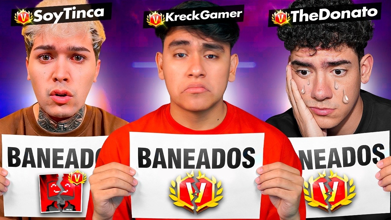 Los YouTubers que fueron BANEADOS en Free Fire 😱