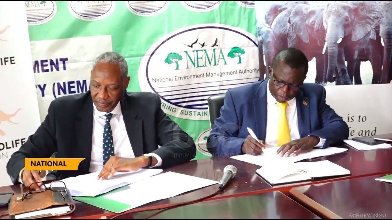 AFRICAN WILDLIFE FOUNDATION SIGNS A 5 YR M.O.U WITH NEMA AND UGANDA WILDLIFE AUTHORITY