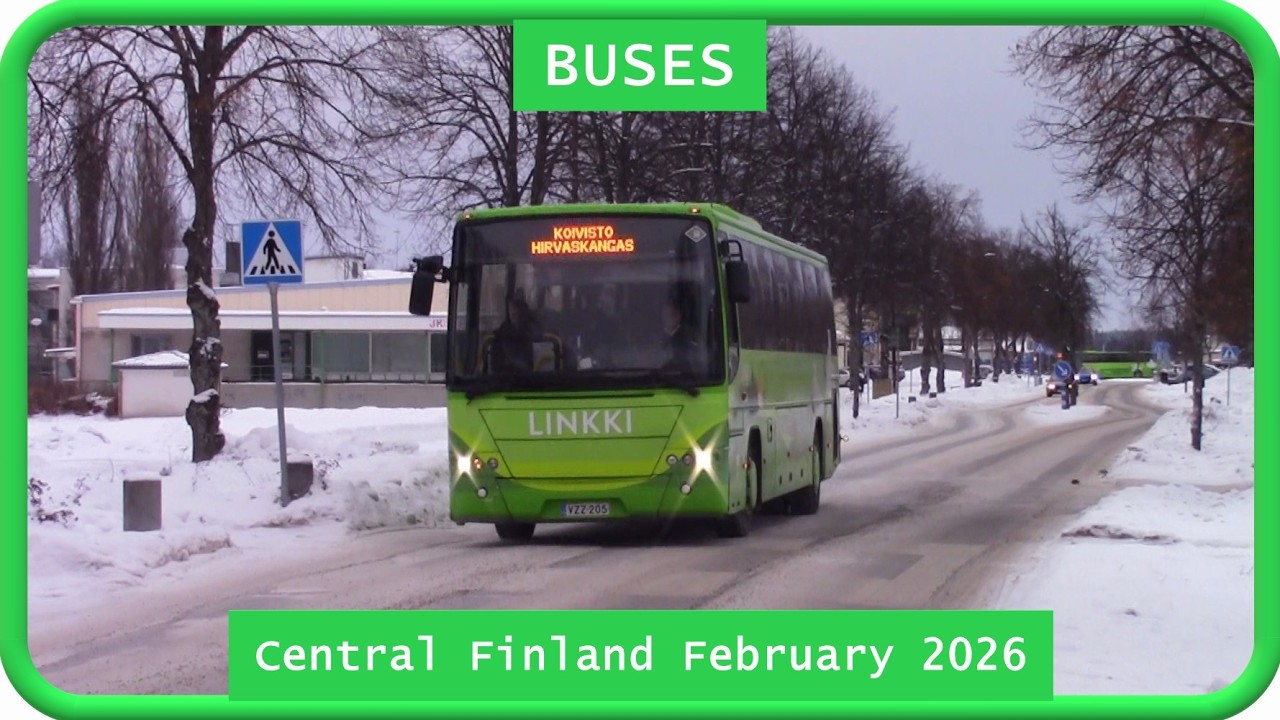Bus videos: Central Finland February 2026