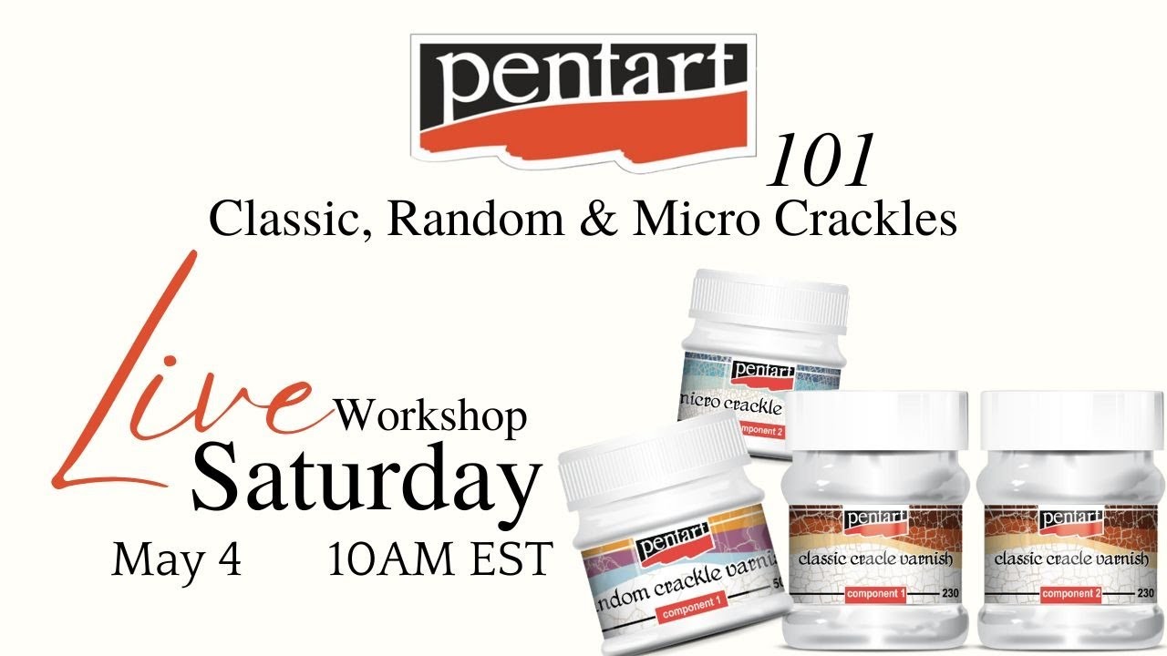 Pentart 101 - Episode 14 - Classic, Random & Micro Crackle